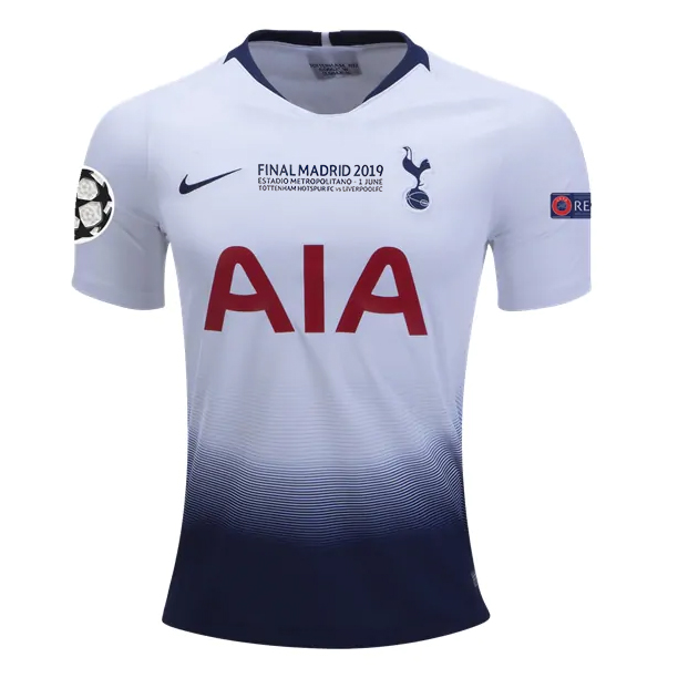 2018-19 Tottenham Hotspur Home European Champion Final Soccer Jersey
